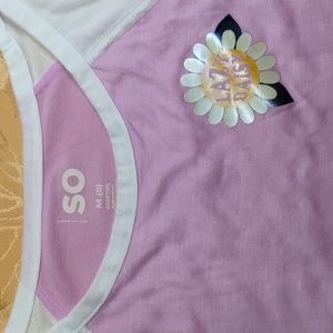 Girl's SO® Adaptive Sensory Sporty Raglan Nightgown Size M(8)